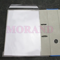 Kieszeń samoprzylepna foliowa z klapką 40mm A4 pion