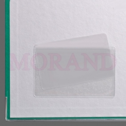 Kieszeń samoprzylepna na wizytówki karty magnetyczne obniżona pozioma 105x60 - SVF10560B