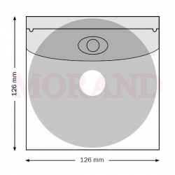 Kieszeń samoprzylepna na cd dvd z klapka 126x126