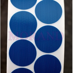 Kółka samoprzylepne tkanina do oznaczania towaru niebieskie 30 2,5k