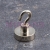 Magnes stalowy z haczykiem srebrny fi20 N38