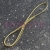Sznurek elastyczny pętle wiązany złoty 50/100 35/70mm 100szt