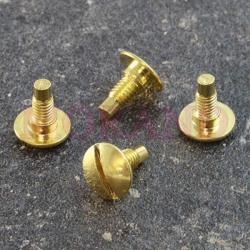 Zakrętka do śruby introligatorskiej przedłużka 2mm złota 7,5mm 100szt