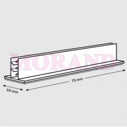 Uchwyt grip reklam prostopadły 75x19