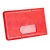 Etui kieszonka na kartę kredytową czerwone 92x58